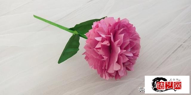 手工教程:教你做一朵美丽的绣球花，图解详细，简单易学