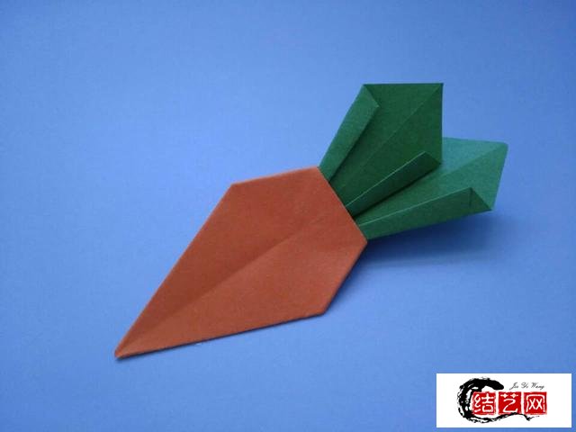 折纸胡萝卜，做法原来这么简单，亲子手工折纸教程