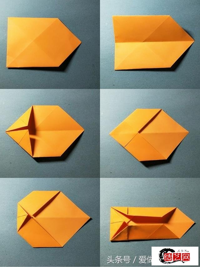 折纸教程：可爱小金鱼折纸图解，简单好看，快来试试