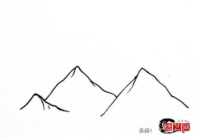 每天学一幅简笔画--喜马拉雅山简笔画怎么画