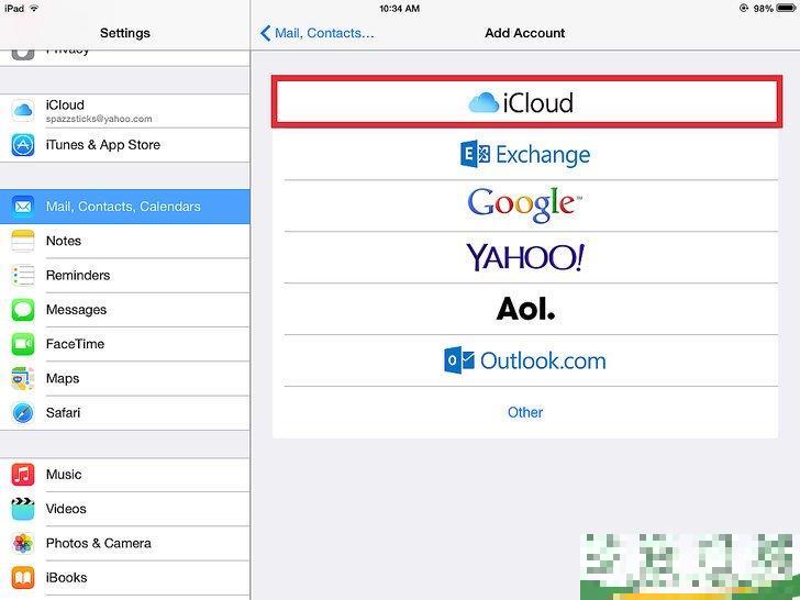 如何在iPad在2中添加邮件、地址簿和日历账户(ipad如何在邮件中添加帐户)

